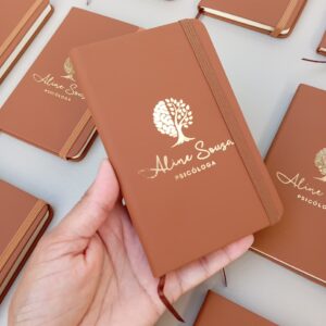 Caderno tipo Moleskine (14x9cm)